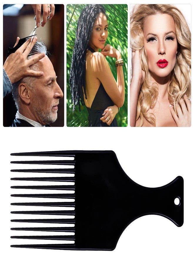 Molain 6 Pcs Plastic Afro Pick Comb for Smooth, Wide-Tooth Styling of Natural Curly Hair - Image 5